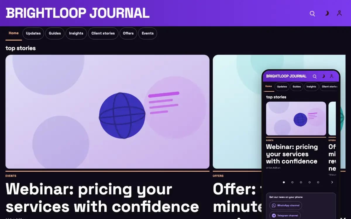 Brightloop design preview