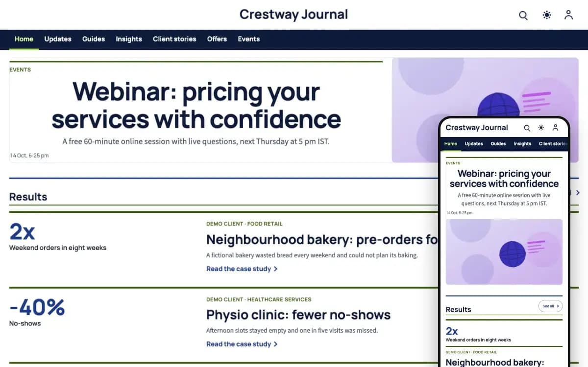 Crestway design preview
