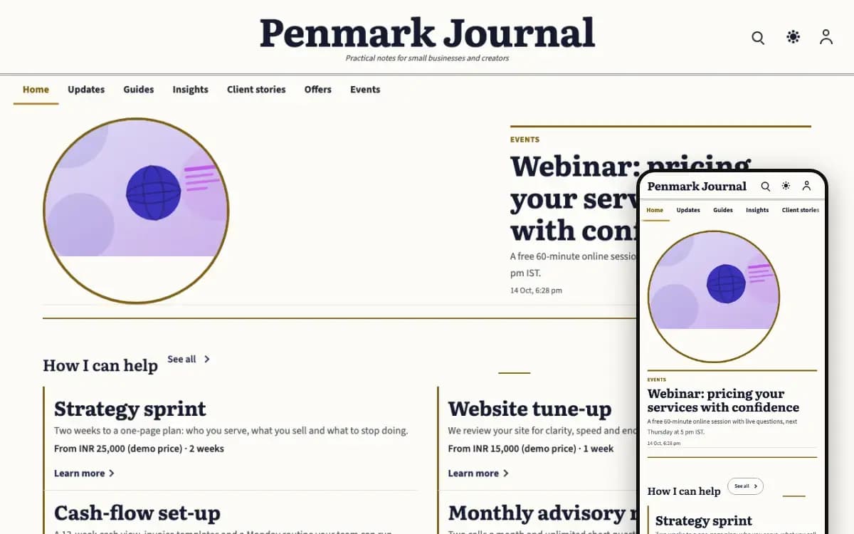 Penmark design preview
